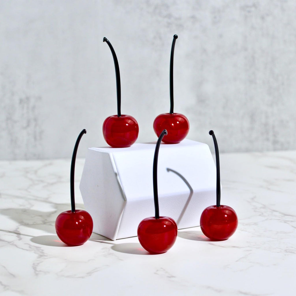 Cherries, Fruit Figurines - Set of 5