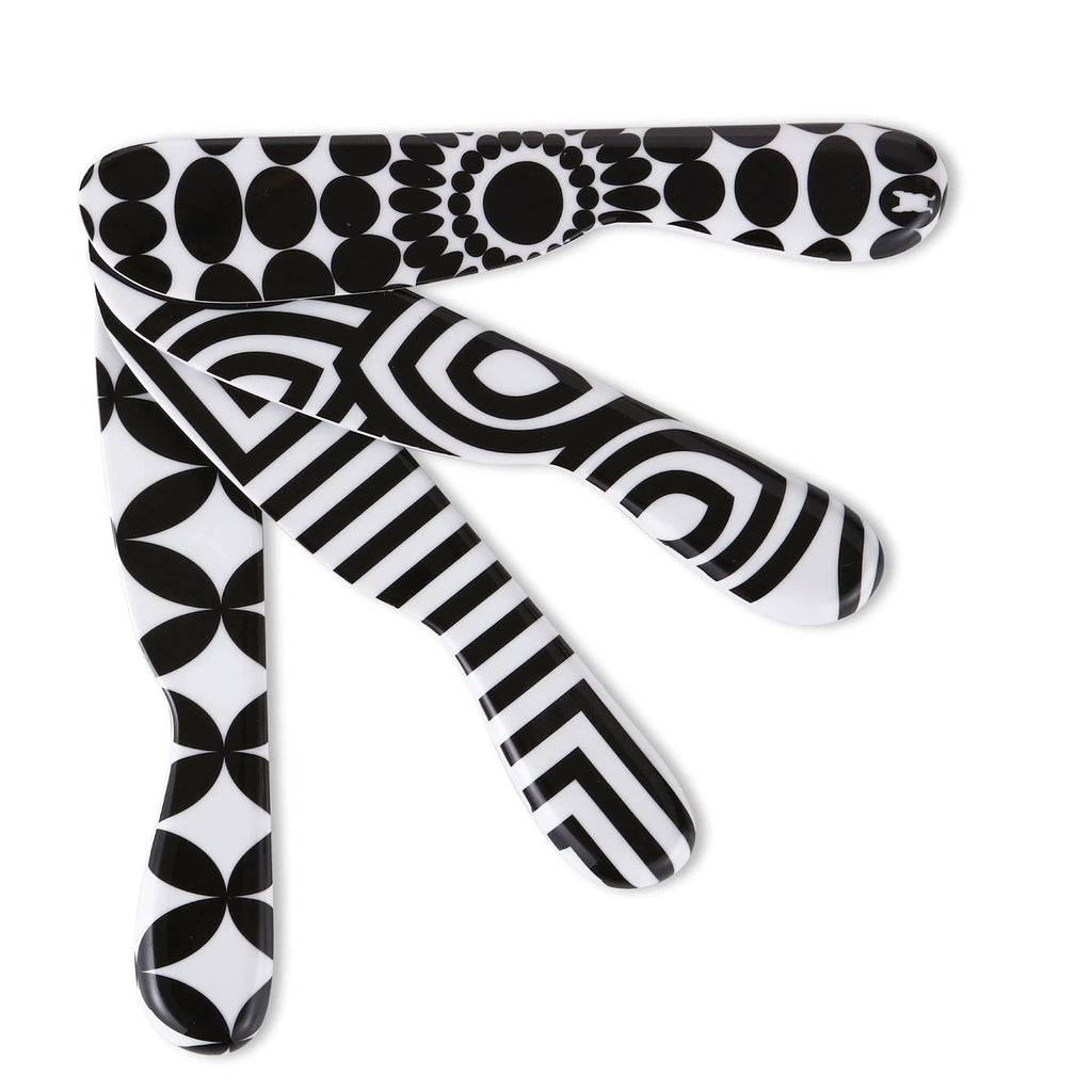 12-Piece Dinnerware Set Black & White