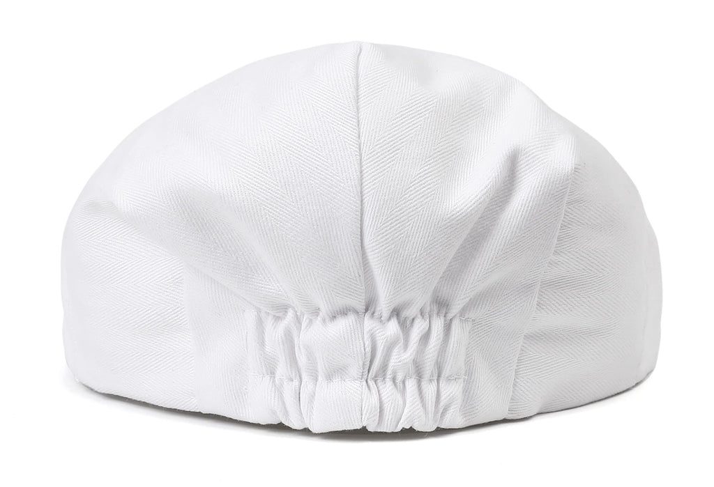 Infant White Driver Caps Vintage Boy Christening Hat