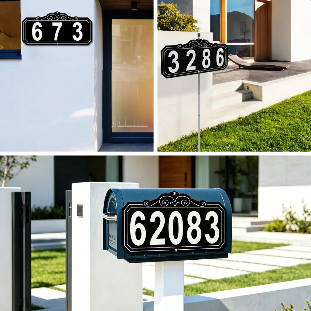 House Numbers for Outside, Yard Address Signs with Stakes