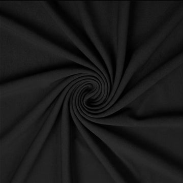 5 Yards Black Nylon Spandex Fabric, 59 Inch Wide