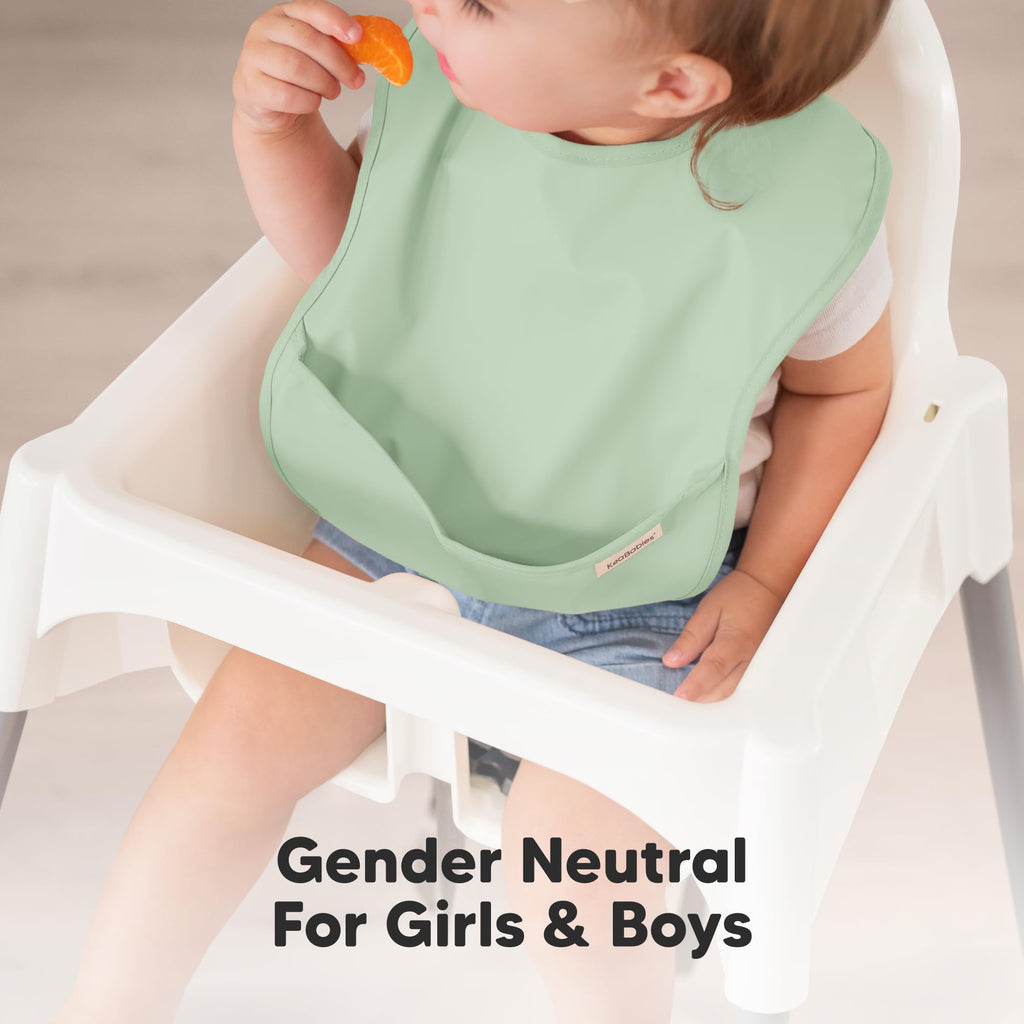 Pack Waterproof Baby Bibs for Eating, Lightweight, Mellow