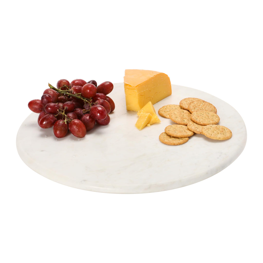 Marble Lazy Susan, White