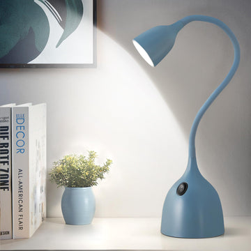 Desk Lamp for College Dorm Room - LED Reading Light, Blue