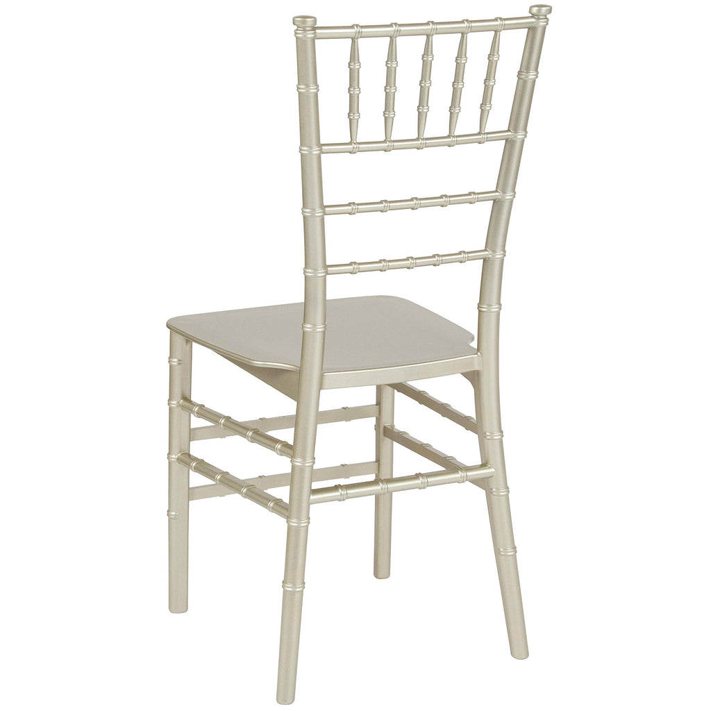 2 Pack HERCULES Series Champagne Resin Stacking Chiavari Chair