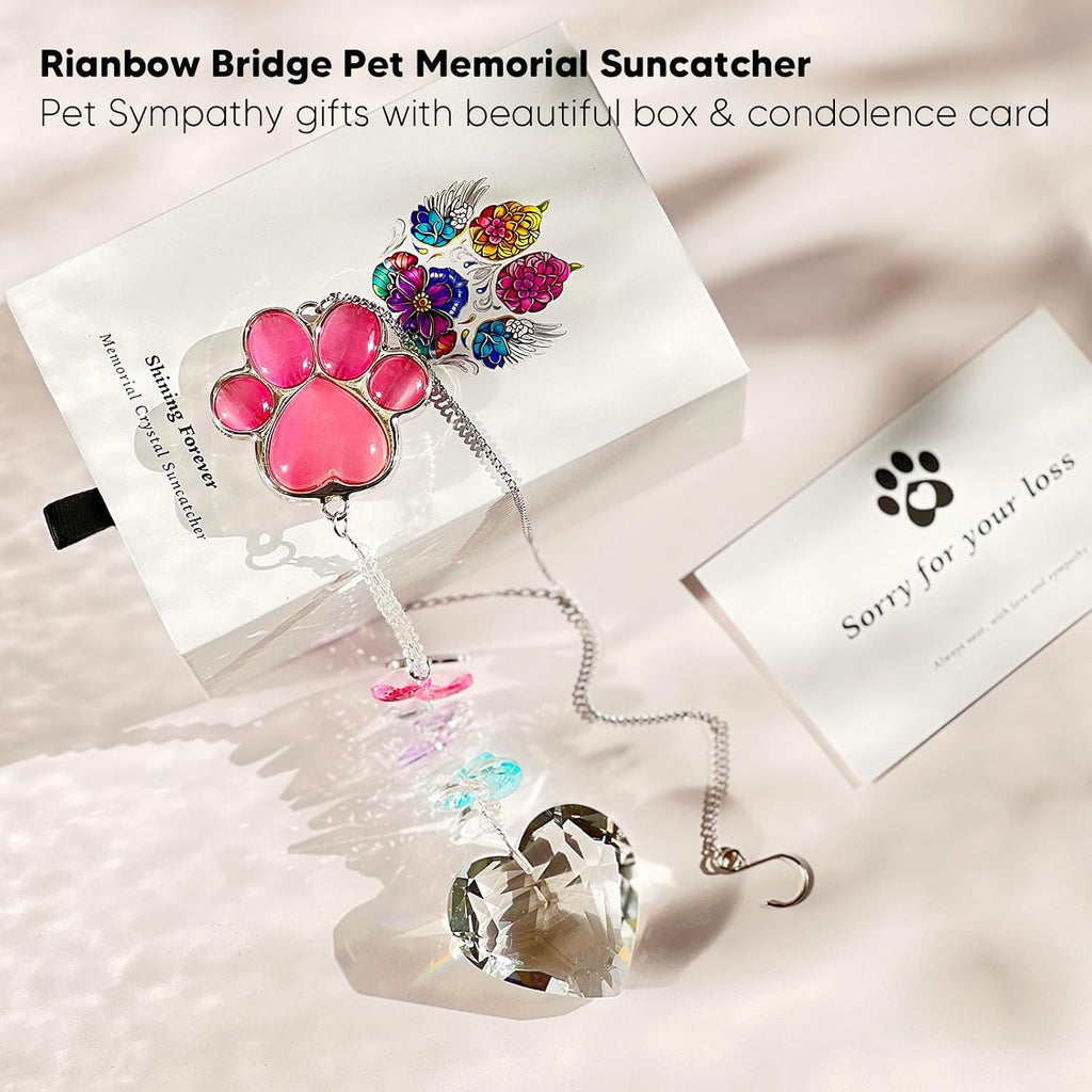 Dog Memorial Gifts, Pet Memorial Suncatcher, Loss of Dog Sympathy Gift