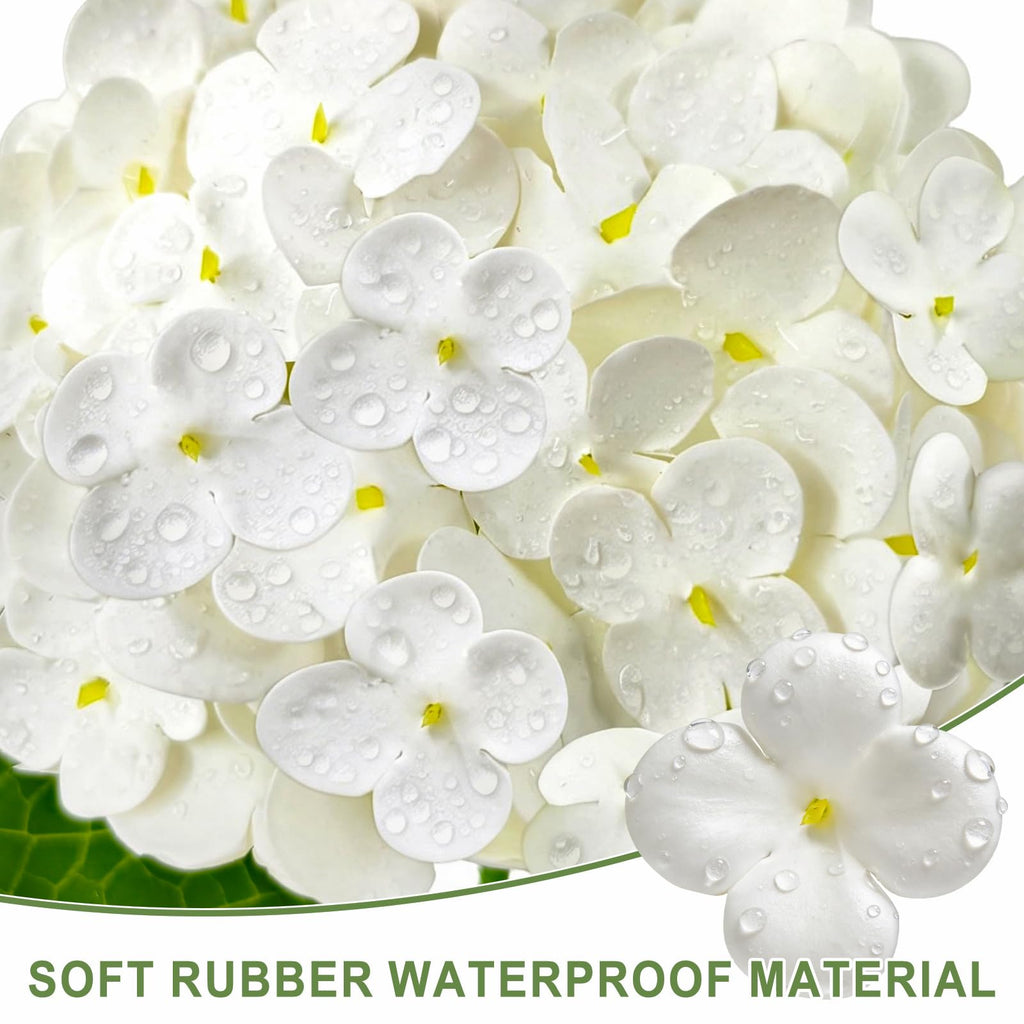 6 PCS Real Touch White Artificial 20.5"