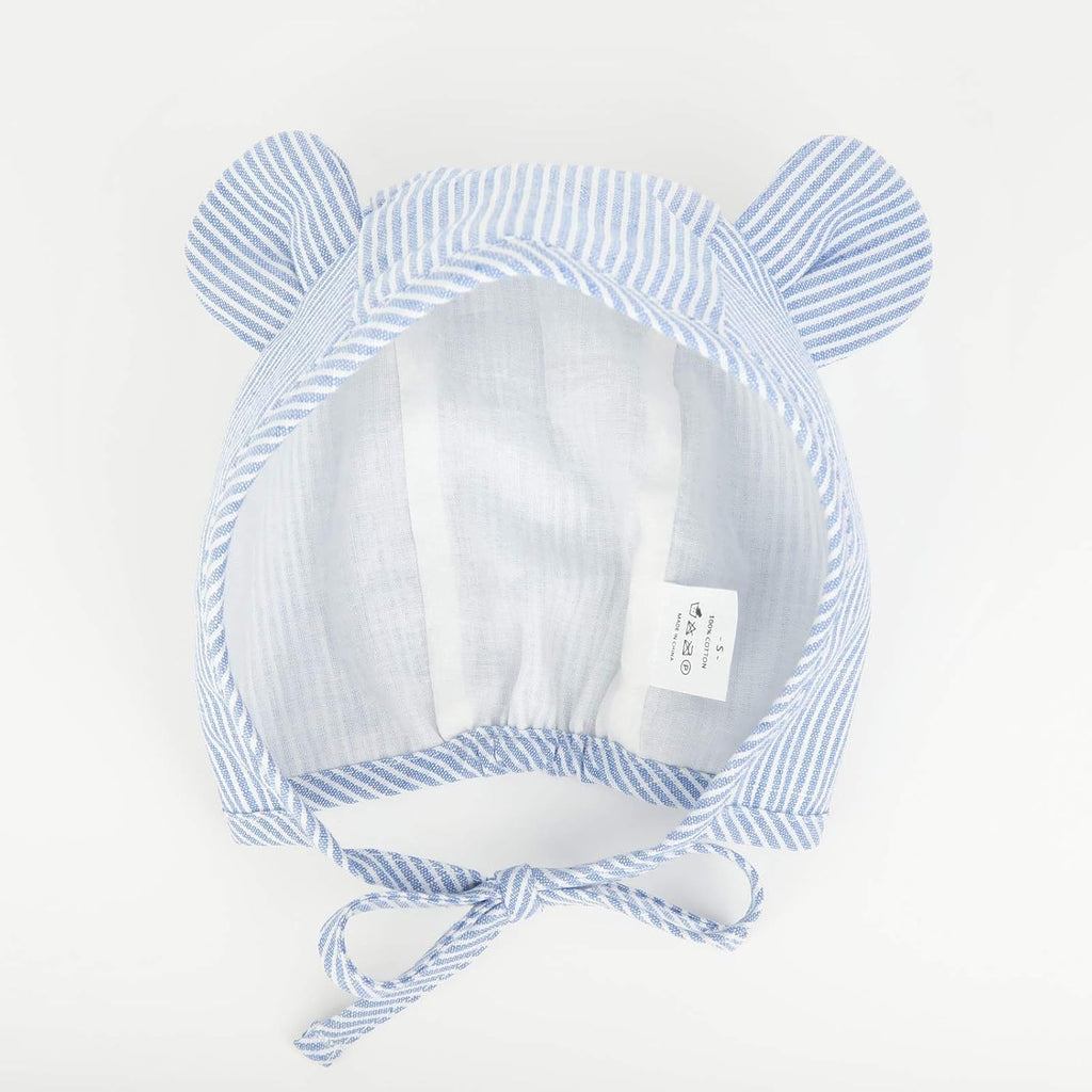Baby Bonnet Muslin Lined Bear Bunny Toddler Hat
