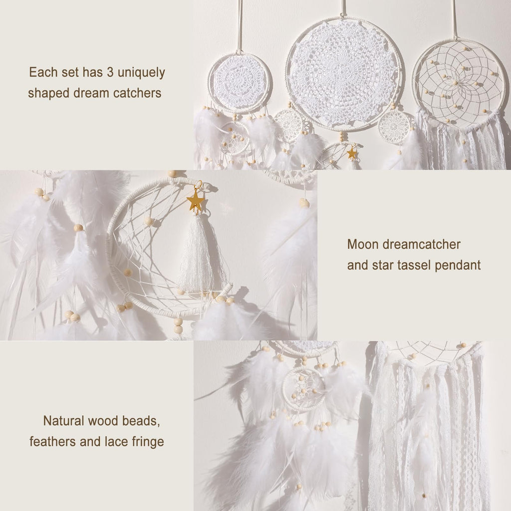 Boho Dream Catchers for Adults, Native Wall Decor with Light