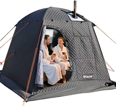 GOLDCAMP 3-4 Person Portable Steam Sauna Tent