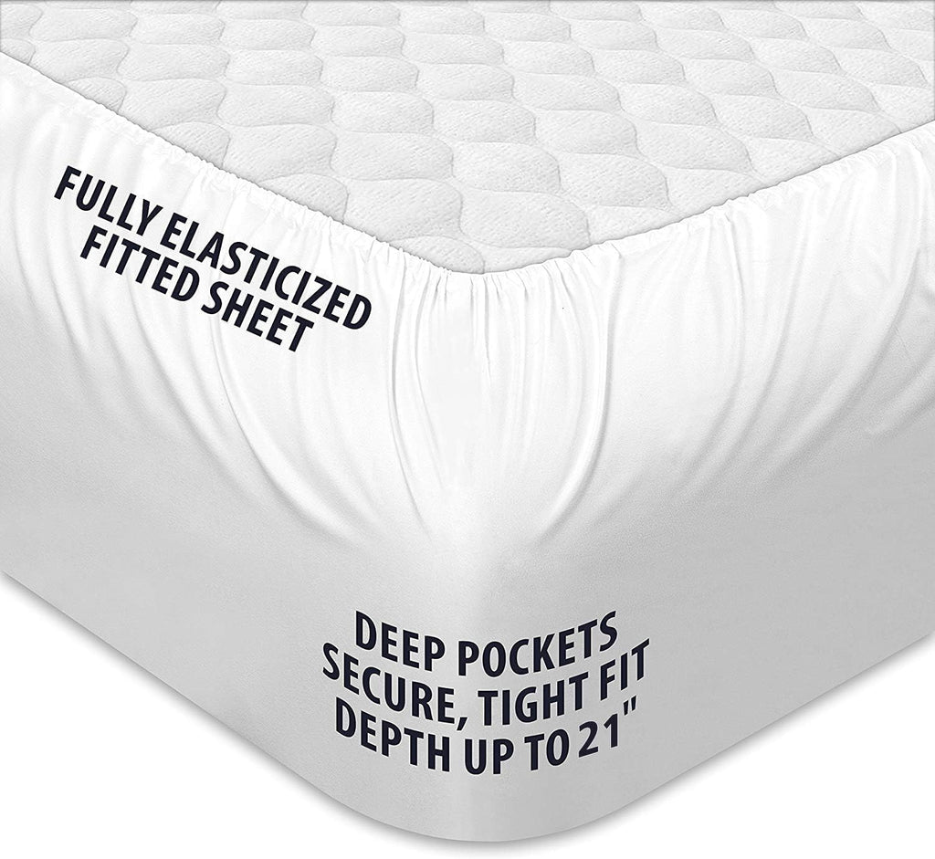 Full Mattress Topper, Cotton Extra Thick Pillow Top Mattress Pad | 100% Cotton Top Bed Topper Protector, Cooling
