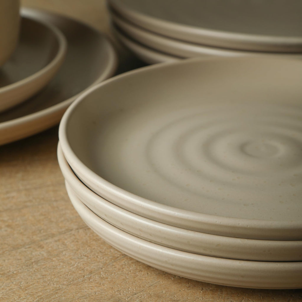 Ion 12-Piece Dinnerware Set Stoneware, Beige