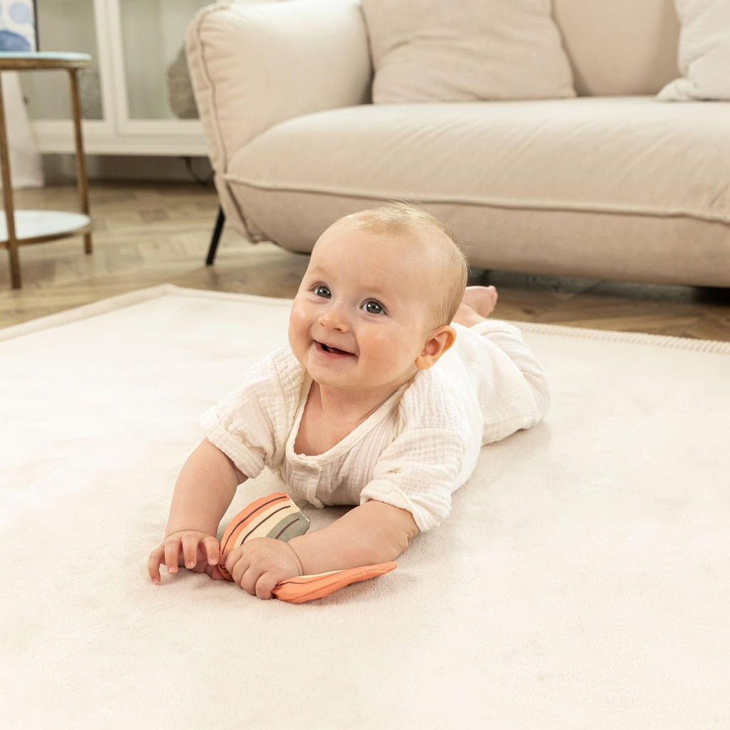 CloudSoft Baby Play Mat for Floor 47" x 67" Beige