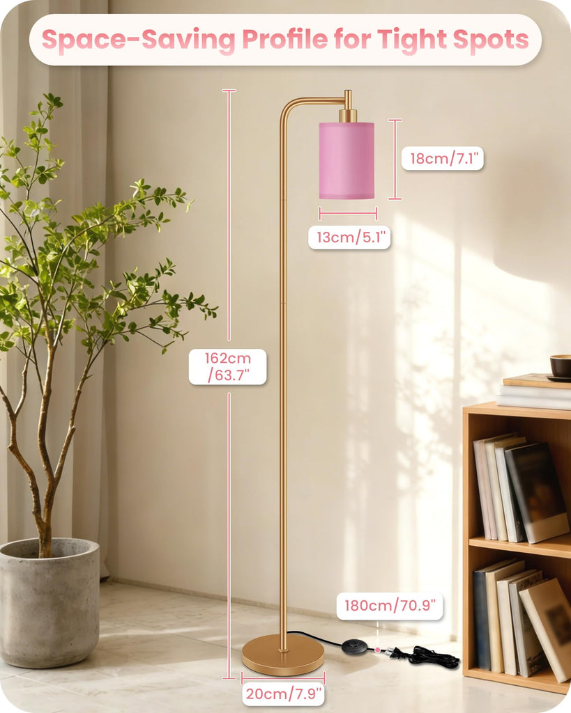 Dimmable Floor Lamp with Remote & 10W Bulb