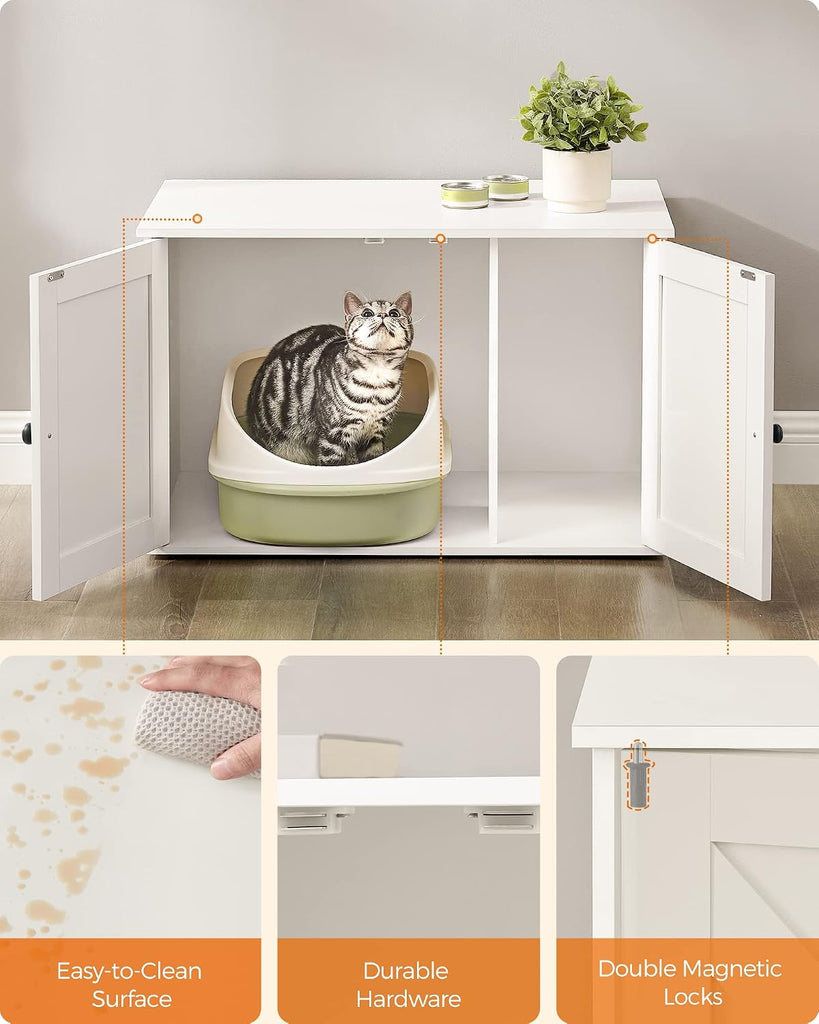 Cat Litter Box Enclosure, End Table, 31.5 x 20.9 x 19.7 Inches