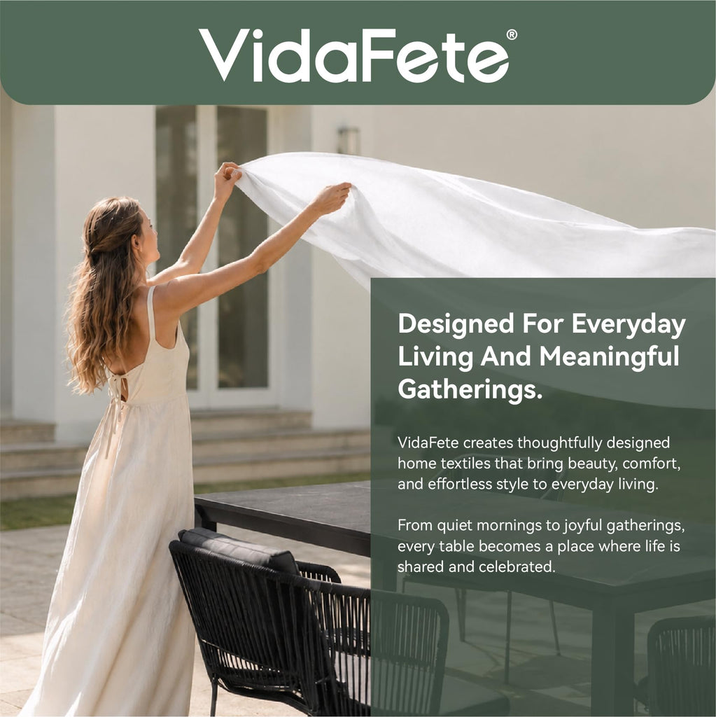 Classic Series 2Pcs White 4ft Rectangle Spandex Tablecloth