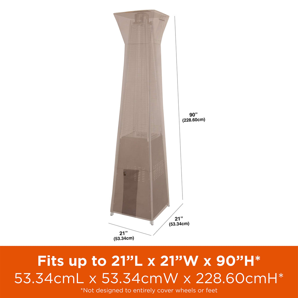 Monterey Pyramid Torch Patio Heater Cover - UV-Resistant and Water-Resistant Fabric - Heavy-Duty Outdoor Furniture