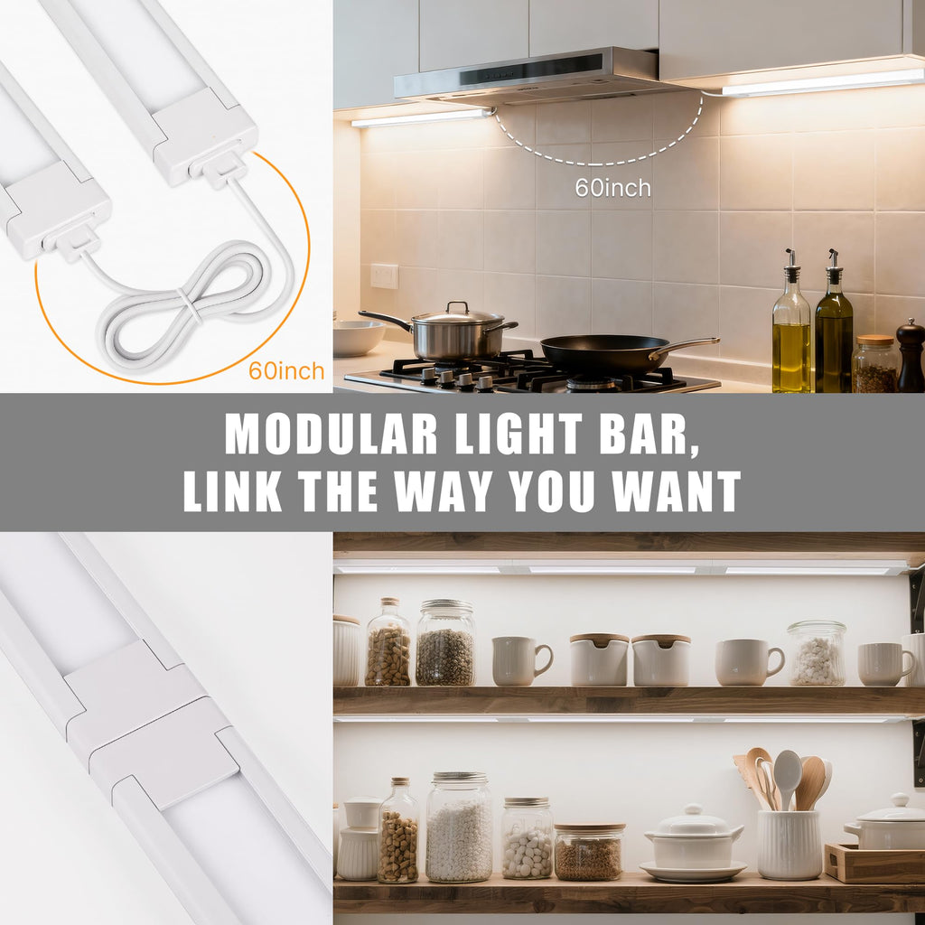 3 Pack Plug in Under Cabinet Lighting