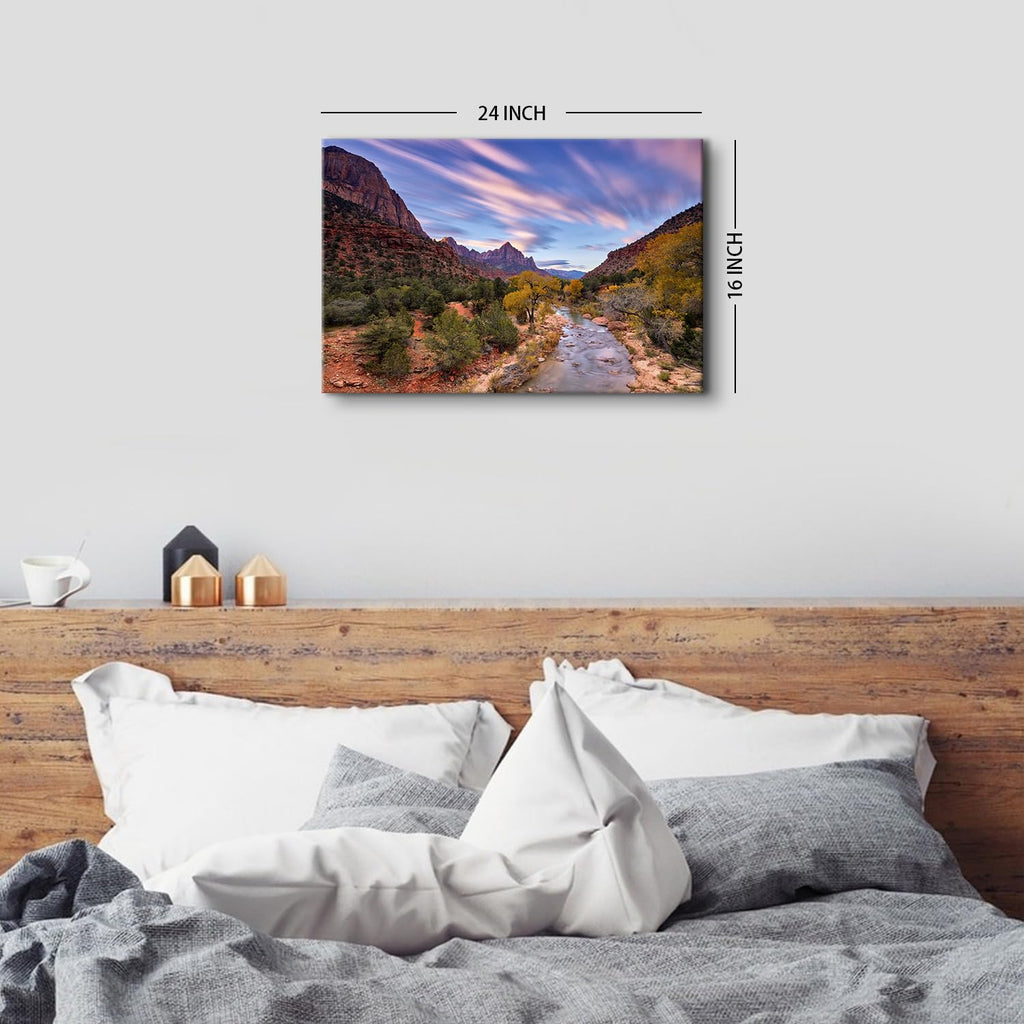 Nature Mountain Landscape Wall Art Western Wall Decor Desert Canyon Cliff Pictures Utah National Park Scenery