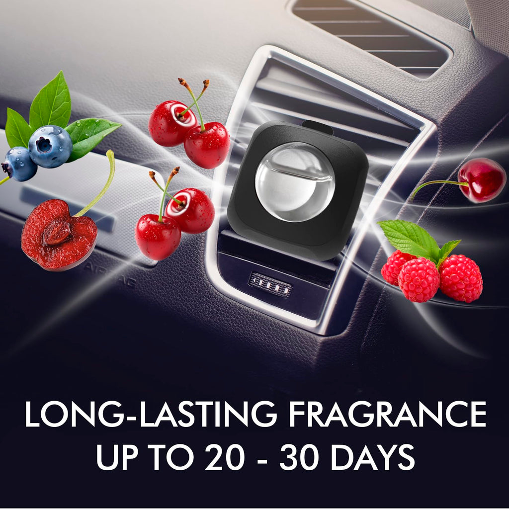 Car Air Fresheners Vent Clips, Cherry, 6-Pack, 4ml Each