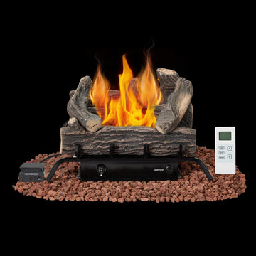 20 Inch Ventless Fireplace Logs Set, Only Used for Natural Gas