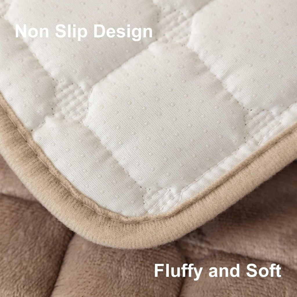 Velvet Washable Couch Cover, Nonslip Sofa Cover for Dogs.