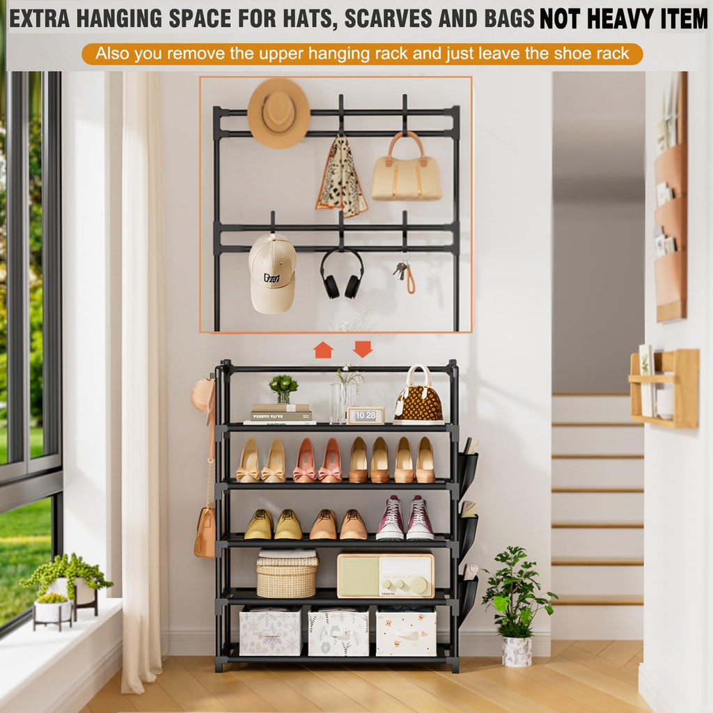 Shoe Rack 5 Tier Shoe Organizer Storage 15-20 Pairs for Closet Entrance