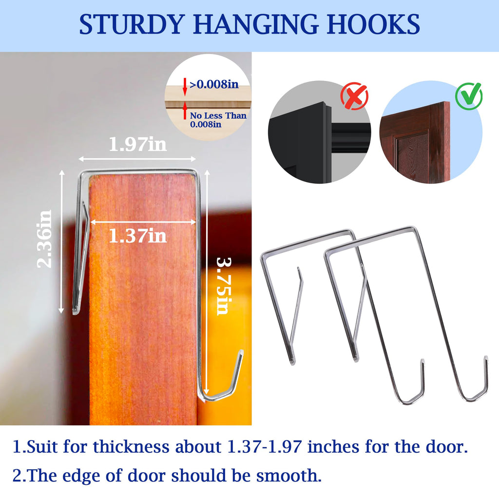 2 Pack Over the Door Laundry Hamper, Hanging Basketball Basket