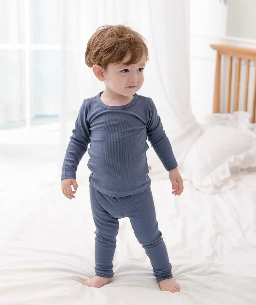 Baby Boys Girls Pajama Set Kids Toddler Snug fit Ribbed Sleepwear pjs for Daily Life Style