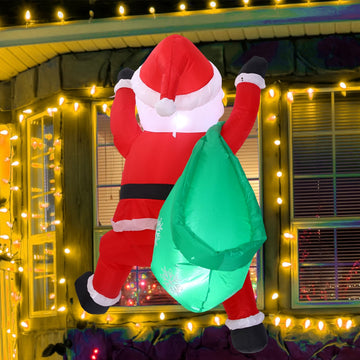 4 ft Christmas Inflatable Santa Claus Outdoor Decorations