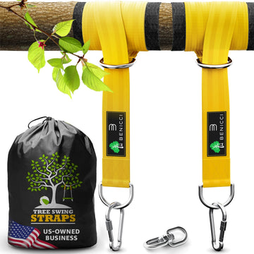 Tree Swing Straps for Tree Branch, Set of 2, 20 ft Heavy Duty Hanging Kit