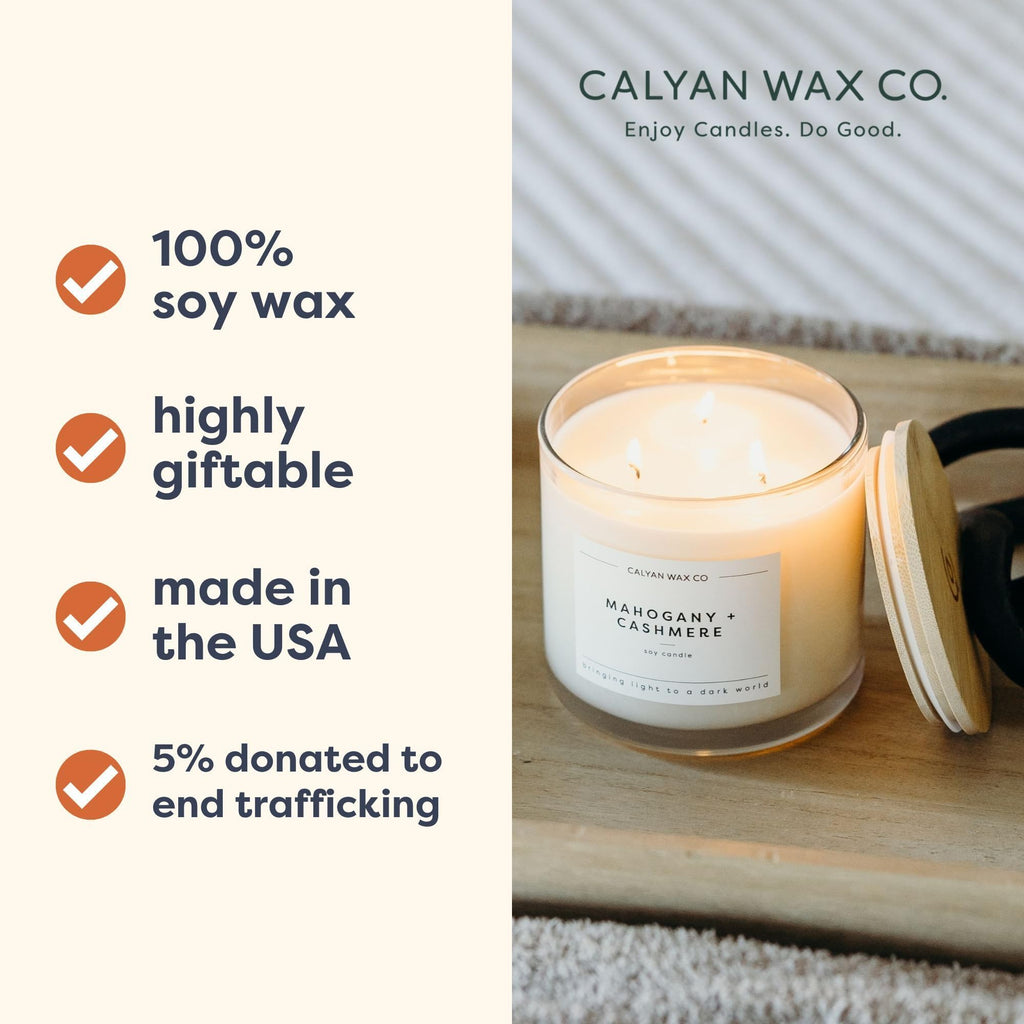 Seaside & 3 Wick Scented Candle - 43 Hour Burn