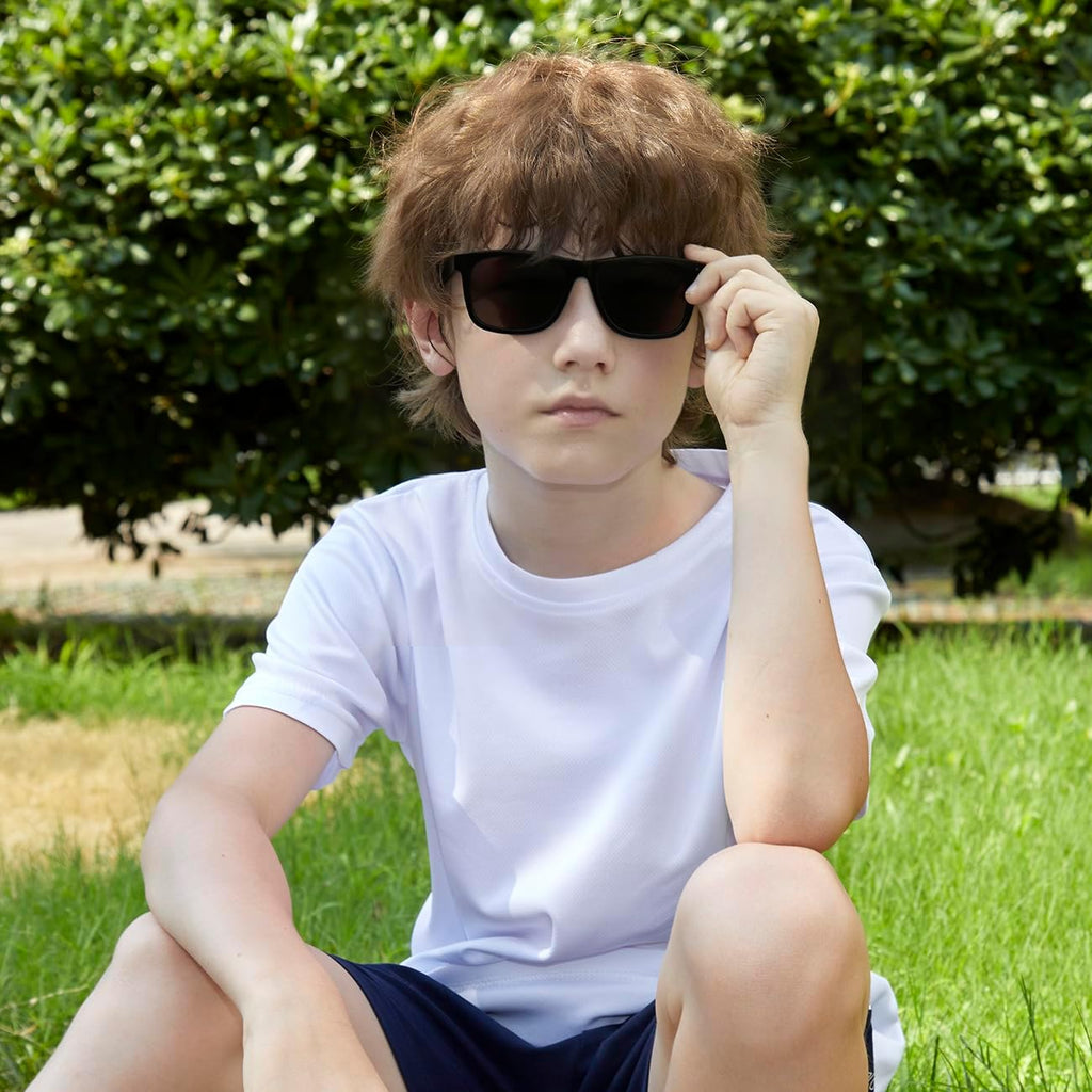 Kids Polarized Sunglasses Age 3-12 Toddler Shades for Boys Girls,Durable Sun Glasses with UV Protection