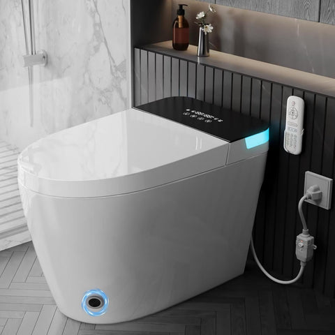 TDH Luxury Smart Toilet, Heated Seat with Warm Water Sprayer & Dryer