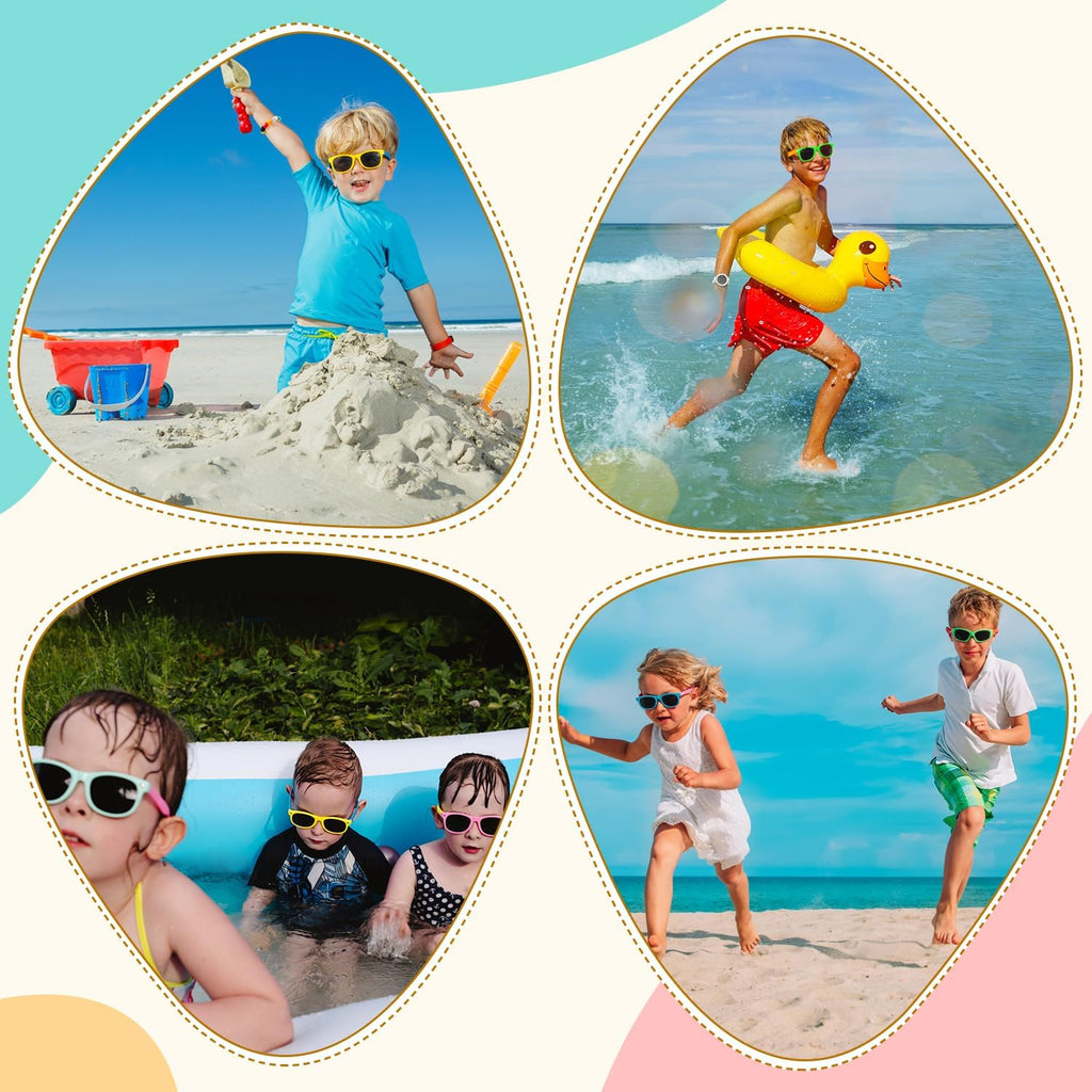 1/2/4/8/12/24pcs Kids Polarized Sunglasses, UV Protection Glasses Shades