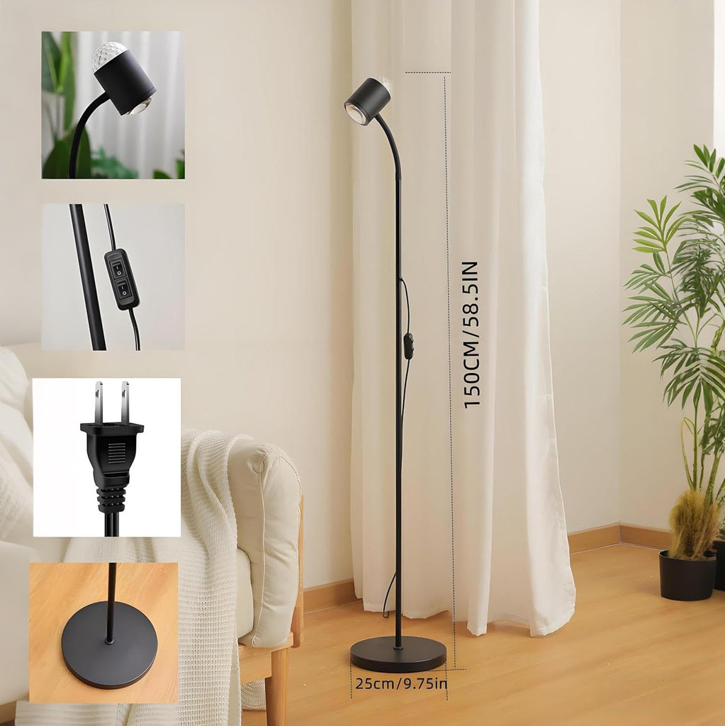 Sunset Projection Floor Lamp with 3D Waves, Dual Head Sunset Lamp with Creative DIY Mode, Multiple Colors and