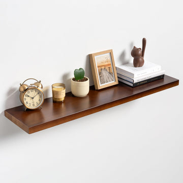 40inch Floating Shelves, Solid Pine Wood Wall Shelves