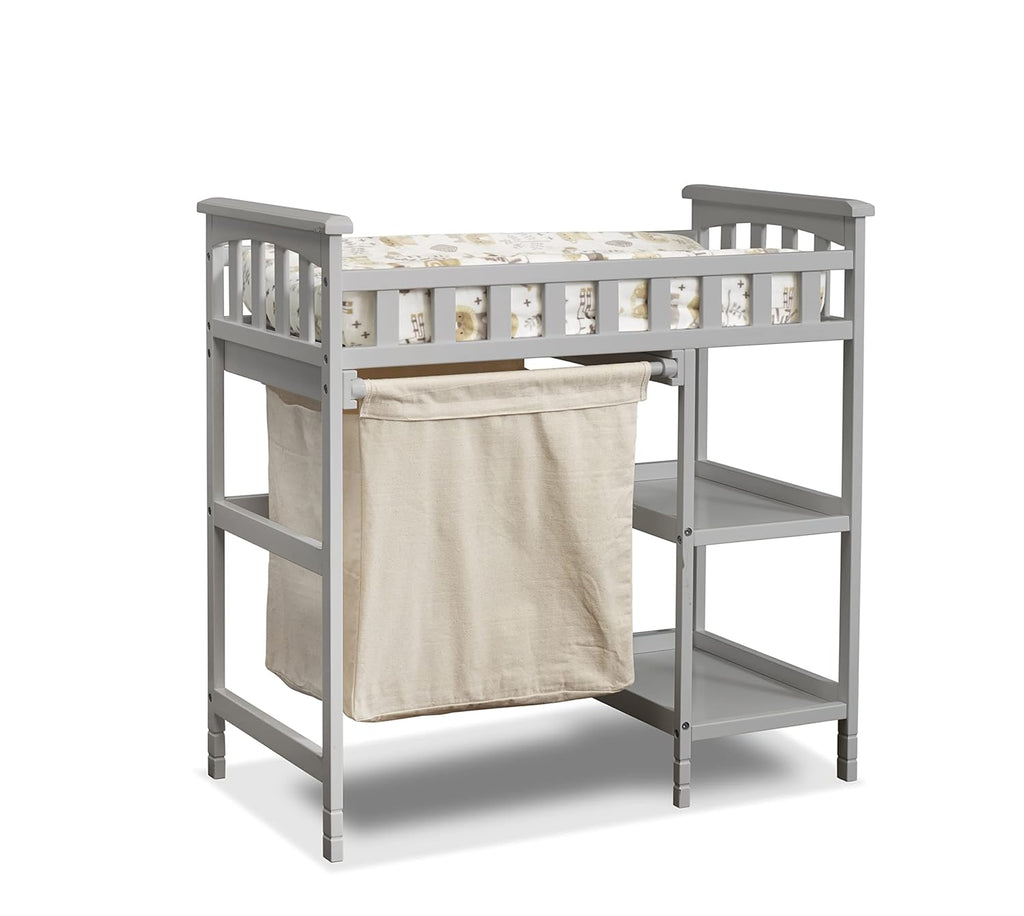 3-Piece Nursery Set with 4-in-1 Convertible Crib, 4-Drawer Dresser, Changing Table with Hamper, Baby