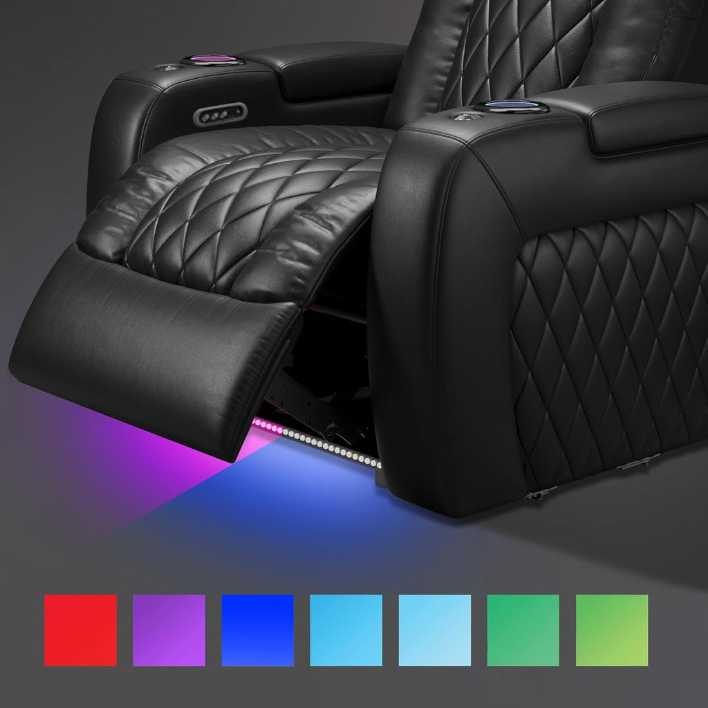 Home Theater Seating Tuscany 2025 3-Seat Power Recliner with Center Console
