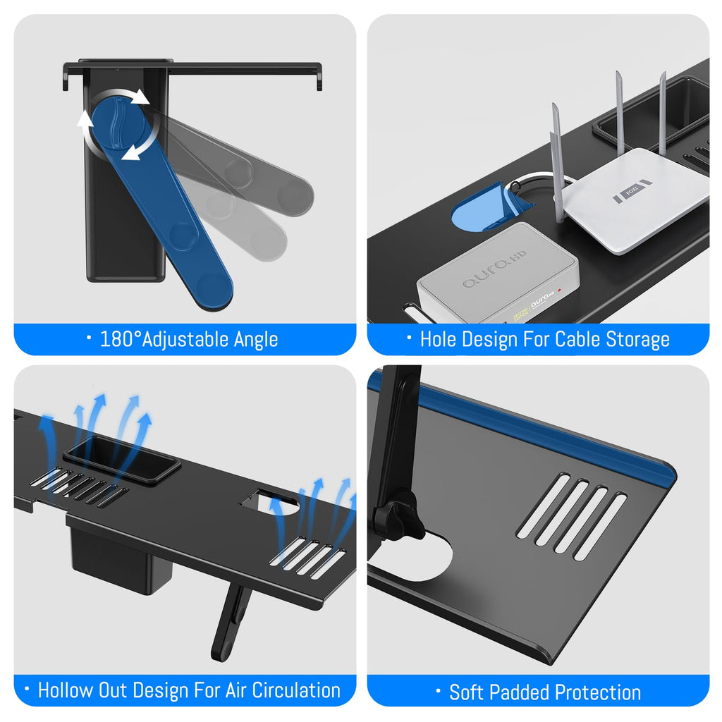 Adjustable Steel TV Top Shelf for Soundbar, Floating TV Stand