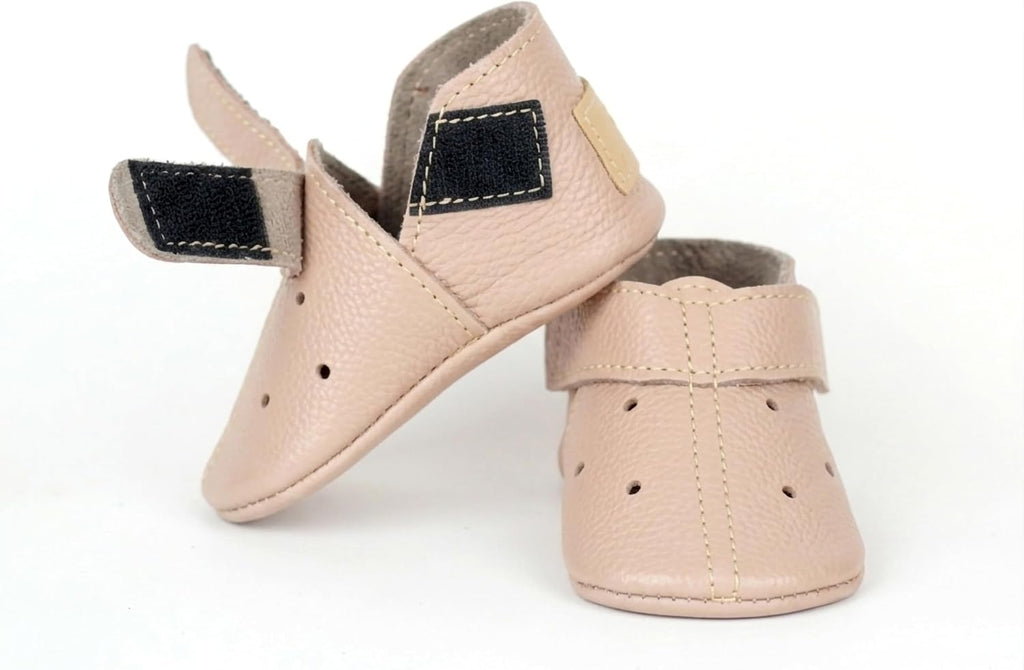 Pink Baby Shoes Soft Sole Leather Booties Toddler Kids Slippers Loafers Newborn Gift New First Walker Sandals Boys