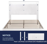 Queen Bed Frame/Velvet Upholstered Bed Frame with Vertical Channel Tufted Headboard/Strong Wooden Slats/Platform Bed