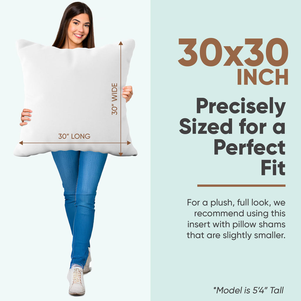 Synthetic Down Pillow Insert 30x30 in - Karate Chop Pillow