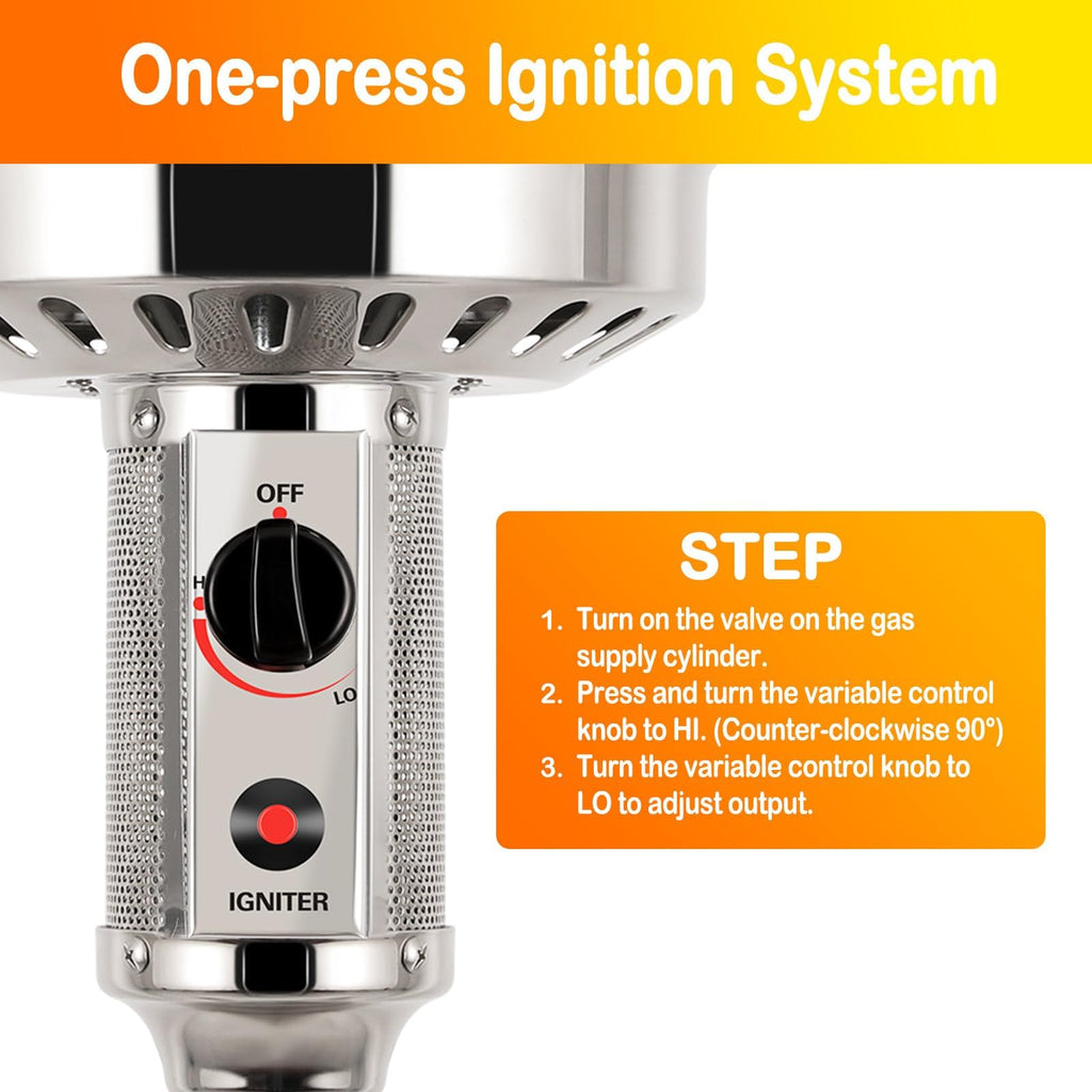 50, 000 BTU, Propane Patio Heater