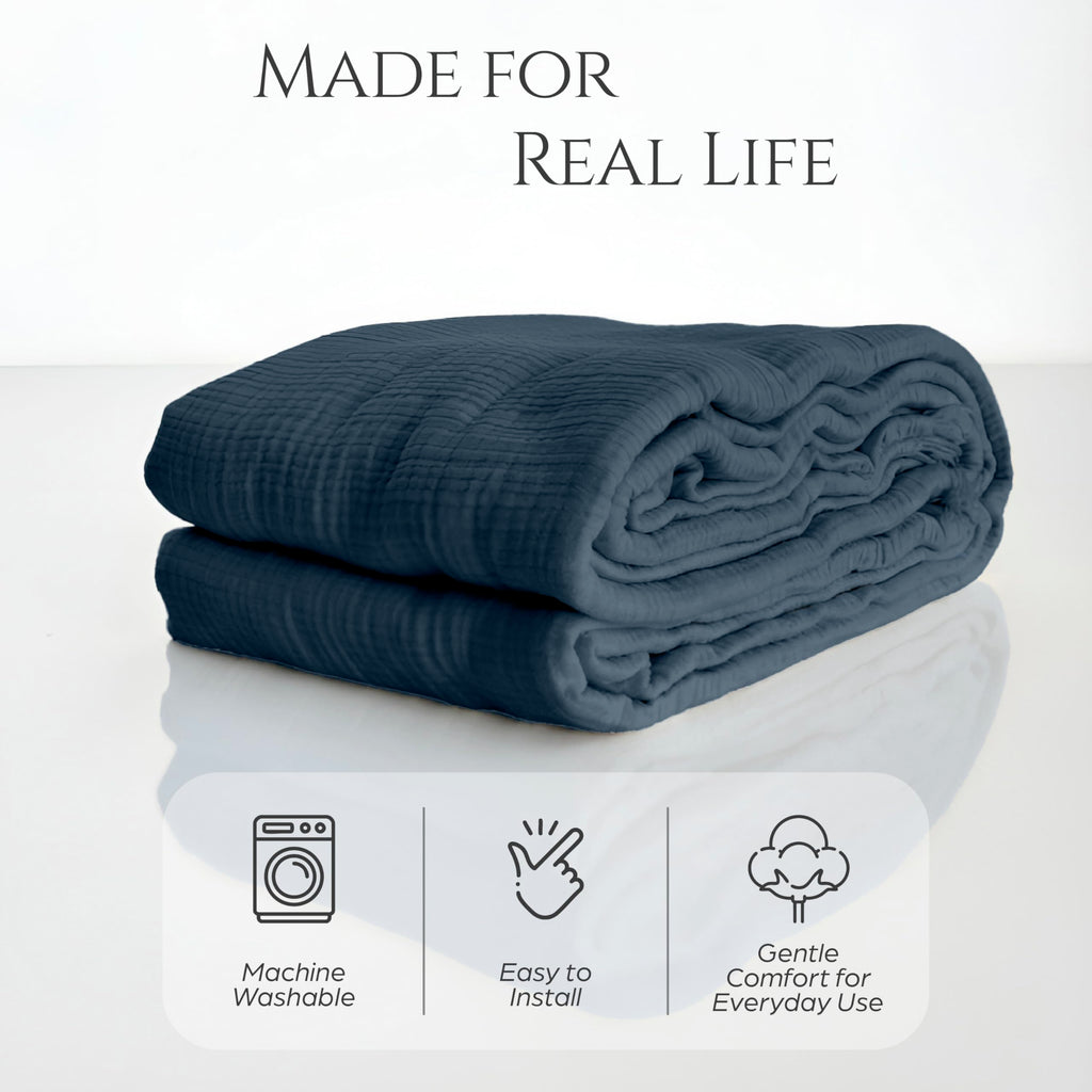 Large Gauze Sofa Cover%100 Pure Cotton, Couch Covers for 3 Seater, 4 Seater Sofa, Sectional, 4 Layered Natural Muslin
