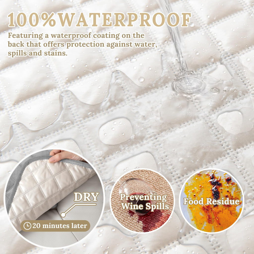 100% Waterproof Velvet Recliner Sectional Couch Covers L Shaped Corner Reclining Sofa Cover Washable Thick Non Slip