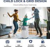 Portable Air Conditioner, 8000BTU AC Unit with Drying, Fan, Sleep Mode, 24H Timer, Remote Control