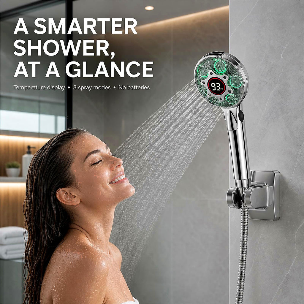 LED Shower Head with Handheld, Color Changing