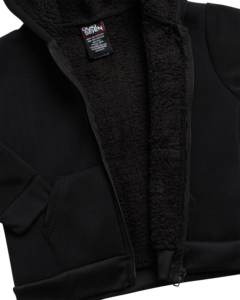 Toddler Boys 2 Piece Sherpa Zip Hoodie and Cargo Pants ( -7)