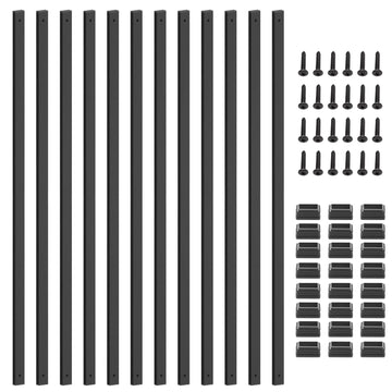 100 Pack 36" Metal Deck Balusters for Deck, Porch and Stair Railings